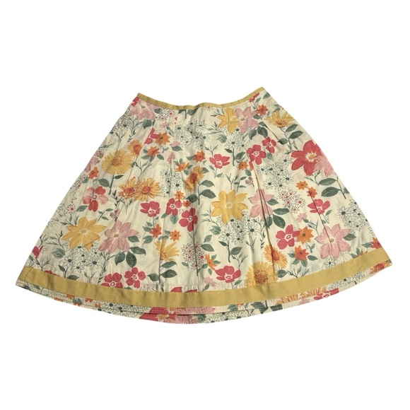 Vintage L.L. Bean Floral Skirt Size 4 - Picture 1 of 4